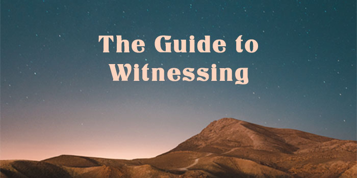 The Guide to Witnessing